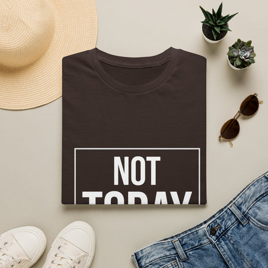 Not Today T‑Shirt — Bold Boxed Graphic Tee