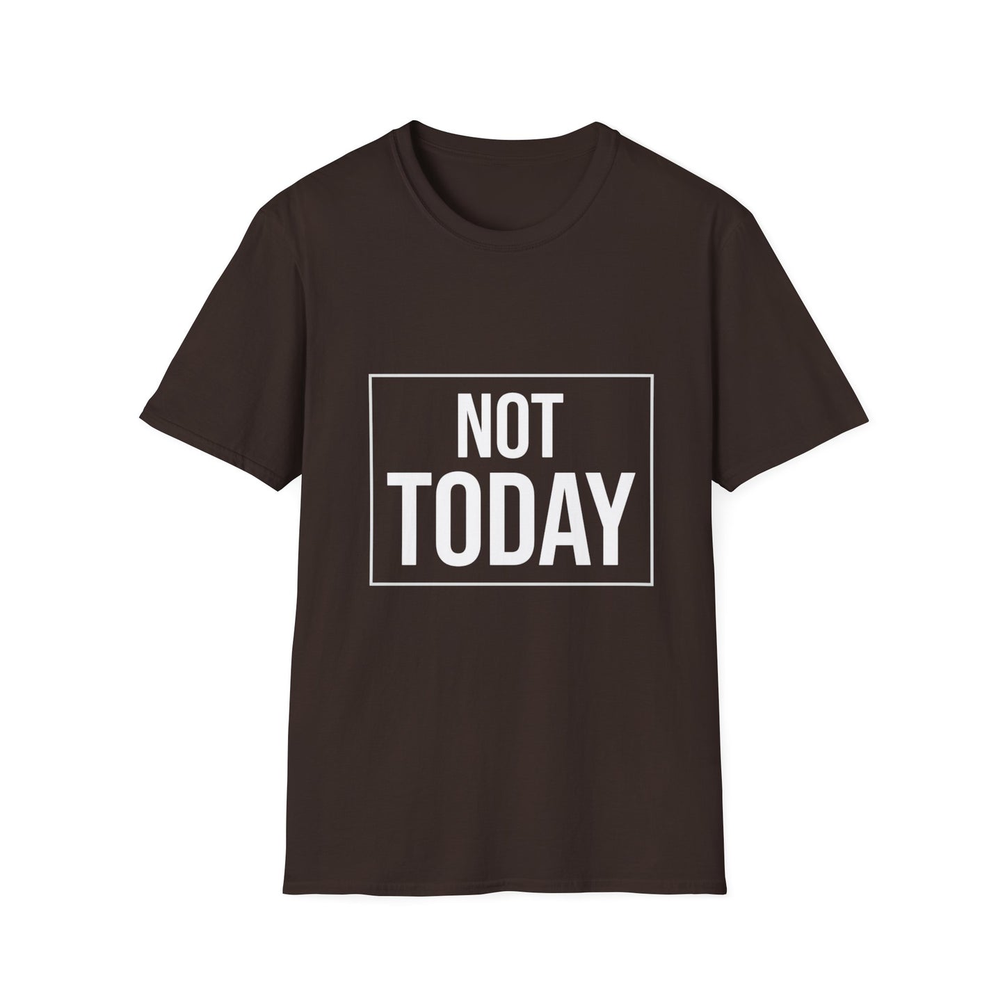 Not Today T‑Shirt — Bold Boxed Graphic Tee
