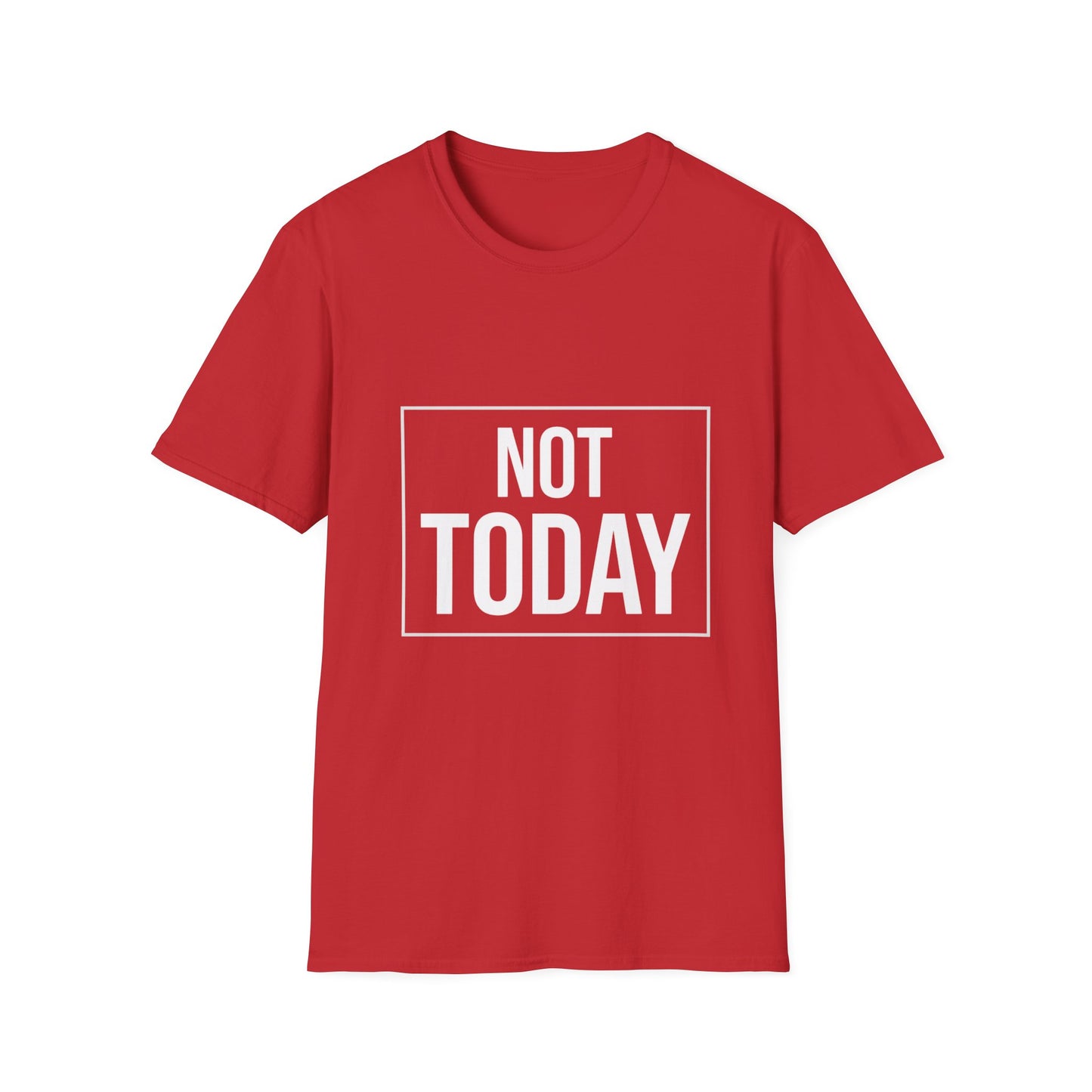 Not Today T‑Shirt — Bold Boxed Graphic Tee
