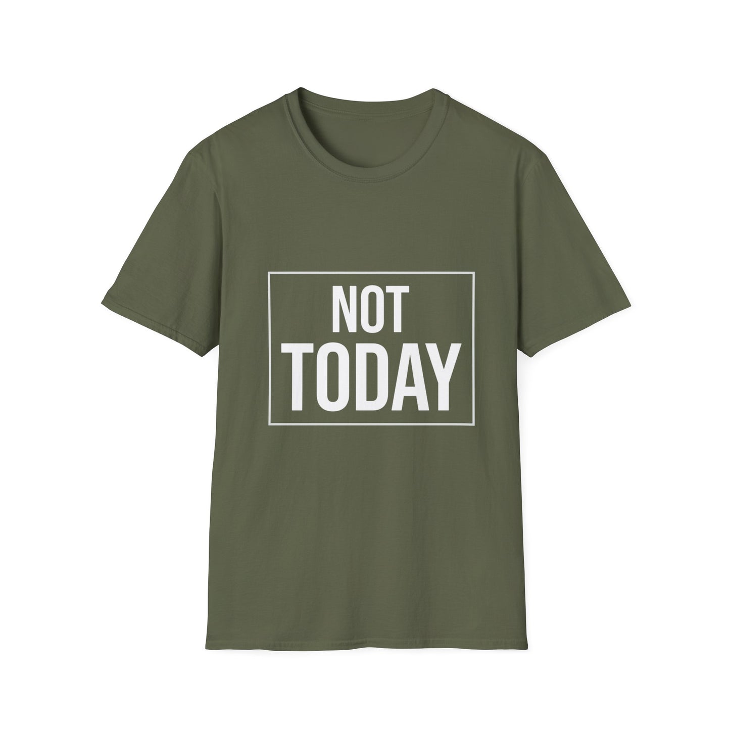 Not Today T‑Shirt — Bold Boxed Graphic Tee